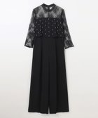 【グレース コンチネンタル/GRACE CONTINENTAL】の刺繍ワイドサロペット ブラック|ID: prp329100004483097 ipo3291000000031962522
