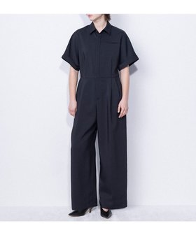 【ネイヴ/NAVE】の【ReNAVE・セットアップ可/洗える/撥水加工】ホロウツイル ジャンプスーツ 人気、トレンドファッション・服の通販 founy(ファニー) ファッション Fashion レディースファッション Fashion for Women ワンピース Dresses オールインワン・ワンピース Dresses and Jumpsuits サロペット&オールインワン Dungarees & Jumpsuit Styles 春 Spring 洗える Machine Washable ショート Short, Short Length スリーブ Sleeve, Long Sleeve / Short Sleeve スーツ Suit, Formalwear セットアップ Set-Up, Coordinated Outfit ツイル Twist, Twisted Detail ブルゾン Blouson, Bomber Jacket リラックス Relax, Relaxed Fit ワイド Wide, Wide Fit S/S・春夏 SS, Spring/Summer, Warm Season 夏 Summer |ID:prp329100004483151