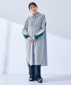 【イェッカ ヴェッカ/YECCA VECCA】のリブMIXシャツワンピース Stripe|ID: prp329100004483228 ipo3291000000031989124