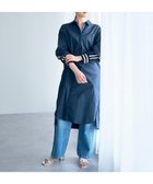 【イェッカ ヴェッカ/YECCA VECCA】のリブMIXシャツワンピース Navy|ID: prp329100004483228 ipo3291000000031989125