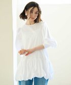 【ハッシュニュアンス/#Newans】のバルーンヘムブラウス ホワイト|ID: prp329100004483241 ipo3291000000034411207