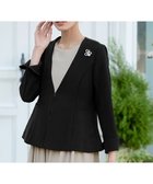 【ティアクラッセ/Tiaclasse】の【ストレッチジョーゼット】フレアジャケット ブラック|ID: prp329100004483258 ipo3291000000032065136