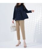 【エニィ スィス/any SiS】の【洗える】サイドバックルタックテーパード パンツ キャメル|ID: prp329100004483273 ipo3291000000033709872
