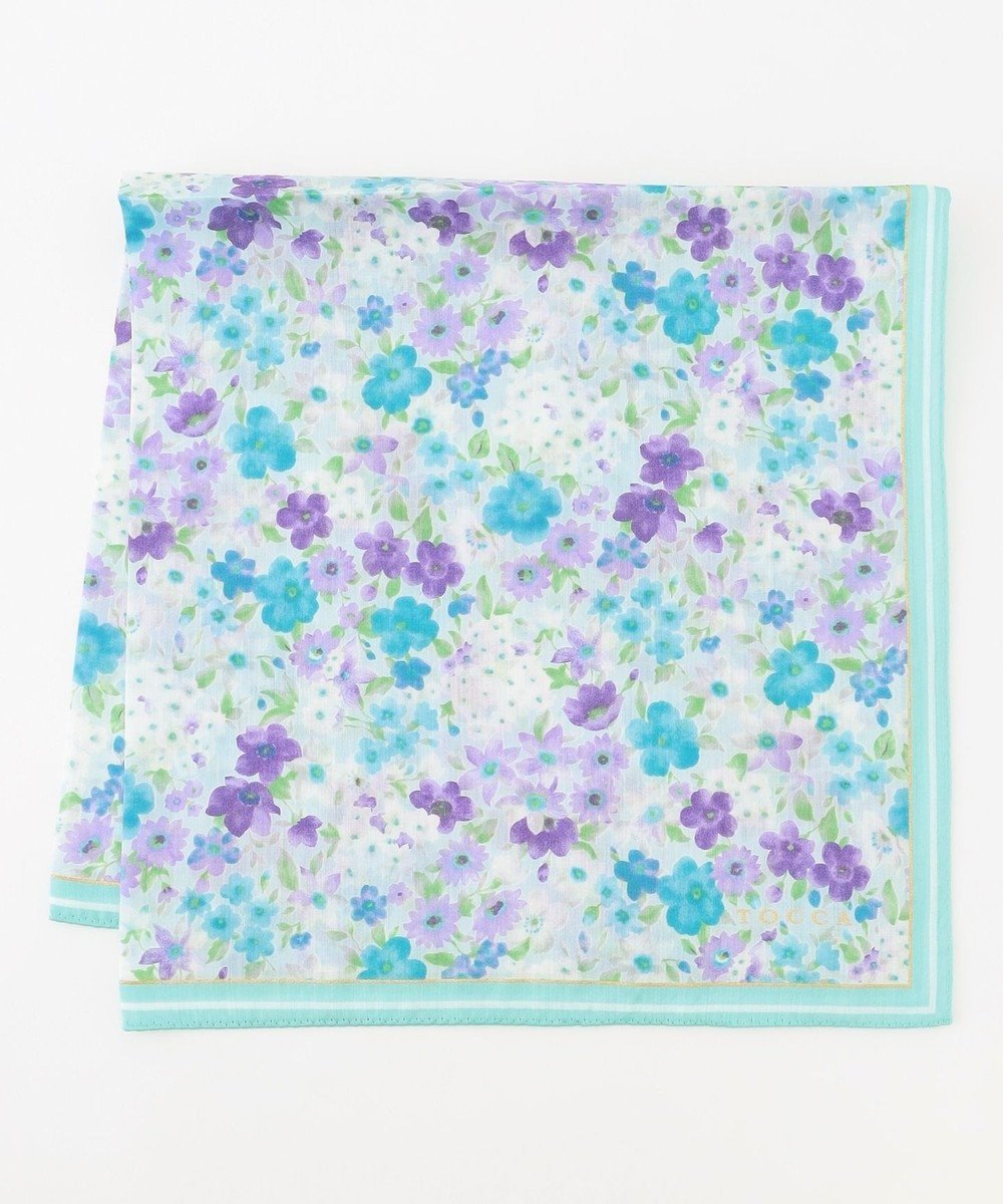 【トッカ/TOCCA】のWATERCOLOR FLOWER HANDKERCHIEF ハンカチ インテリア・キッズ・メンズ・レディースファッション・服の通販 founy(ファニー) 　ファッション　Fashion　レディースファッション　Fashion for Women　ミニ財布・二つ折り財布　Wallets & Card Cases　おすすめ　Recommended / Our Picks　エレガント 上品　Elegant　ギフト プレゼント　Gift / Present　タオル　Towel, Bath Towel　ハンカチ　Handkerchief, Hanky　ハンド　Hand, Handmade　財布　Wallet, Purse　スカイブルー系|ID: prp329100004483374 ipo3291000000033529324