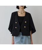 【グレース コンチネンタル/GRACE CONTINENTAL】のラップスリーブジャケット 人気、トレンドファッション・服の通販 founy(ファニー) ファッション Fashion レディースファッション WOMEN アウター Coat Outerwear ジャケット Jackets ノーカラージャケット No Collar Leather Jackets オックス Ox コクーン Cocoon ジャケット Jacket ストレッチ Stretch スリーブ Sleeve フェミニン Feminine ラップ Wrap 夏 Summer 春 Spring S/S・春夏 Ss・Spring/Summer thumbnail ブラック|ID: prp329100004483455 ipo3291000000032263825