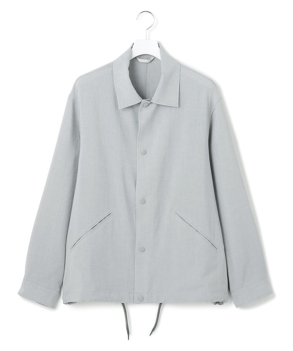 【ジェイプレスヨークストリート/J.PRESS YORK STREET】の【UNISEX】リネンライク コーチジャケット インテリア・キッズ・メンズ・レディースファッション・服の通販 founy(ファニー) 　ファッション　Fashion　レディースファッション　WOMEN　アウター　Coat Outerwear　ジャケット　Jackets　ブルゾン　Blouson/Jackets　ユニセックス　Unisex　カーゴパンツ　Cargo Pants　ジャケット　Jacket　セットアップ　Set Up　ブルゾン　Blouson　夏　Summer　春　Spring　S/S・春夏　Ss・Spring/Summer　ライトグレー系|ID: prp329100004483596 ipo3291000000031607485