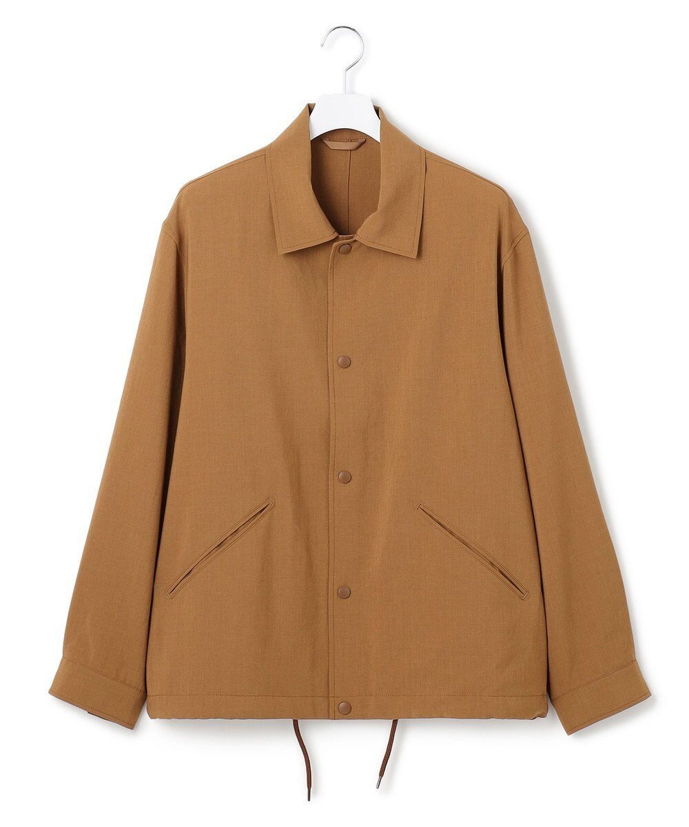 【ジェイプレスヨークストリート/J.PRESS YORK STREET】の【UNISEX】リネンライク コーチジャケット インテリア・キッズ・メンズ・レディースファッション・服の通販 founy(ファニー) 　ファッション　Fashion　レディースファッション　WOMEN　アウター　Coat Outerwear　ジャケット　Jackets　ブルゾン　Blouson/Jackets　ユニセックス　Unisex　カーゴパンツ　Cargo Pants　ジャケット　Jacket　セットアップ　Set Up　ブルゾン　Blouson　夏　Summer　春　Spring　S/S・春夏　Ss・Spring/Summer　ブラウン系|ID: prp329100004483596 ipo3291000000031607490