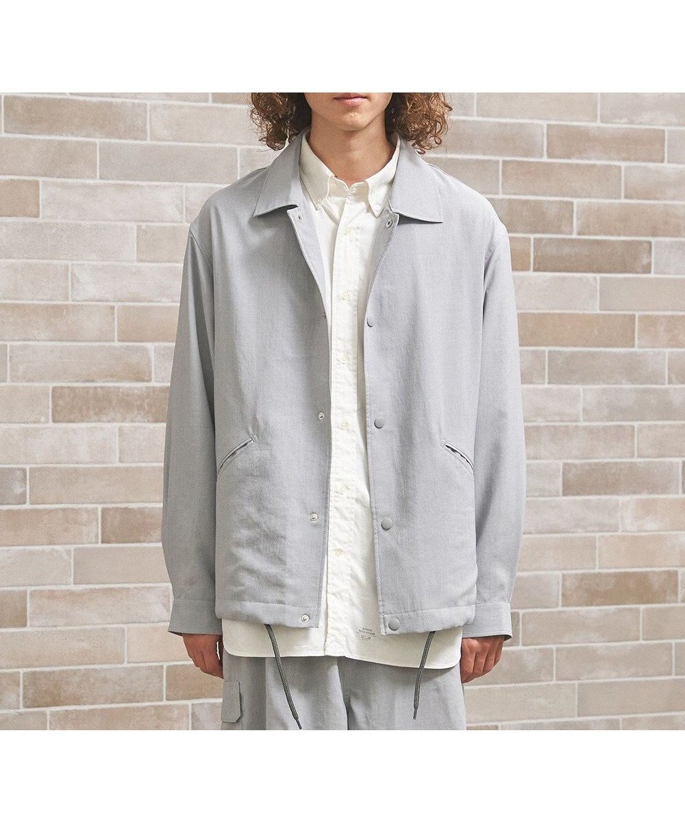【ジェイプレスヨークストリート/J.PRESS YORK STREET】の【UNISEX】リネンライク コーチジャケット インテリア・キッズ・メンズ・レディースファッション・服の通販 founy(ファニー) 　ファッション　Fashion　レディースファッション　Fashion for Women　アウター　Coat / Outerwear Collection　レディースジャケット・軽アウター　Jackets　ブルゾンジャケット・スポーティアウター　Blouson Jackets　ユニセックス　Unisex, Genderless　カーゴパンツ　Cargo Pants, Utility Pants　ジャケット　Jacket, Outerwear　セットアップ　Set-Up, Coordinated Outfit　ブルゾン　Blouson, Bomber Jacket　夏　Summer　春　Spring　S/S・春夏　SS, Spring/Summer, Warm Season　ライトグレー系|ID: prp329100004483596 ipo3291000000032749227