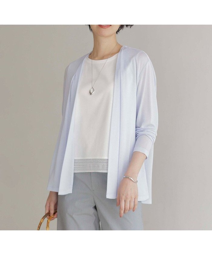 【ジェイ プレス/J.PRESS】の【洗える】ミラノ風天竺シアー カーディガン インテリア・キッズ・メンズ・レディースファッション・服の通販 founy(ファニー) https://founy.com/ ファッション Fashion レディースファッション Fashion for Women トップス・カットソー Cut & Sew Tops カーディガン・羽織り Layered Style Cardigans エレガント 上品 Elegant カーディガン Cardigan, Knitwear シアー Sheer, See-Through トレンド Trend, Trending Now ドレープ Drape, Draping Fabric ミラノ Milano Style, Italian-Inspired 夏 Summer 春 Spring S/S・春夏 SS, Spring/Summer, Warm Season 洗える Machine Washable 羽織 Haori, Light Jacket |ID: prp329100004483610 ipo3291000000035561841