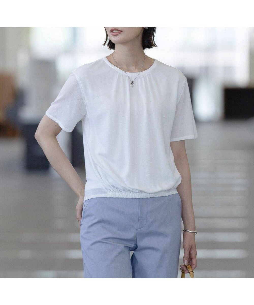 【ジェイ プレス/J.PRESS】の【洗える】ミラノ風天竺シアー カットソー 人気、トレンドファッション・服の通販 founy(ファニー) 　ファッション　Fashion　レディースファッション　WOMEN　トップス・カットソー　Tops/Tshirt　シャツ/ブラウス　Shirts/Blouses　ロング / Tシャツ　T-Shirts　カットソー　Cut and Sewn　アンサンブル　Ensemble　春　Spring　洗える　Washable　カットソー　Cut And Sew　カーディガン　Cardigan　シアー　Sheer　シンプル　Simple　トレンド　Trend　羽織　Haori　ミラノ　Milan　S/S・春夏　Ss・Spring/Summer　夏　Summer　 other-1|ID: prp329100004483614 ipo3291000000031833200