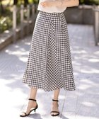 【ジェイ プレス/J.PRESS】の【洗える】アセVisギンガム フレアー スカート スレート×ベージュ系|ID: prp329100004483621 ipo3291000000032662867