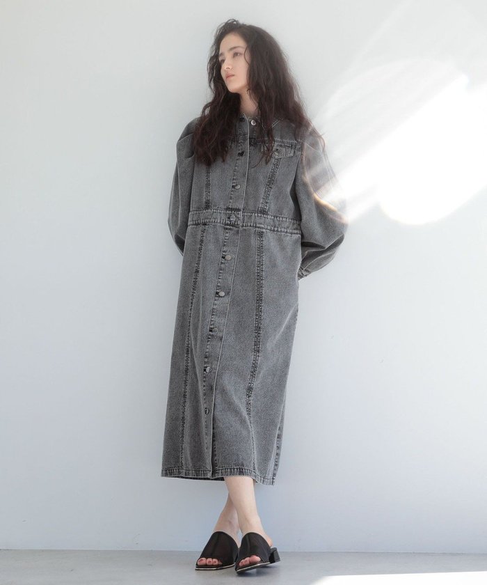 【グリーンパークス/Green Parks】のESCAR ボリュームスリーブデニムワンピース インテリア・キッズ・メンズ・レディースファッション・服の通販 founy(ファニー) https://founy.com/ ファッション Fashion レディースファッション WOMEN ワンピース Dress おすすめ Recommend ショルダー Shoulder トレンド Trend ポケット Pocket メタル Metal ロング Long エレガント 上品 Elegant 夏 Summer 春 Spring S/S・春夏 Ss・Spring/Summer |ID: prp329100004483633 ipo3291000000032369492