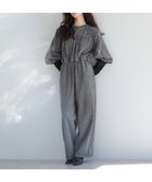 【グリーンパークス/Green Parks】のESCAR シャーリングデニムオールインワン Gray|ID: prp329100004483634 ipo3291000000032369508