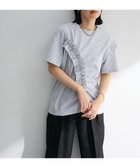 【グリーンパークス/Green Parks】の・Petit Fleur アシンメトリーフリルTEE Gray Mixture|ID: prp329100004483641 ipo3291000000032581748
