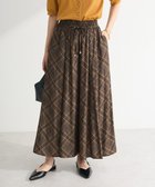 【グリーンパークス/Green Parks】のサラフレワイドパンツ(柄) Check Brown|ID: prp329100004483658 ipo3291000000033493166