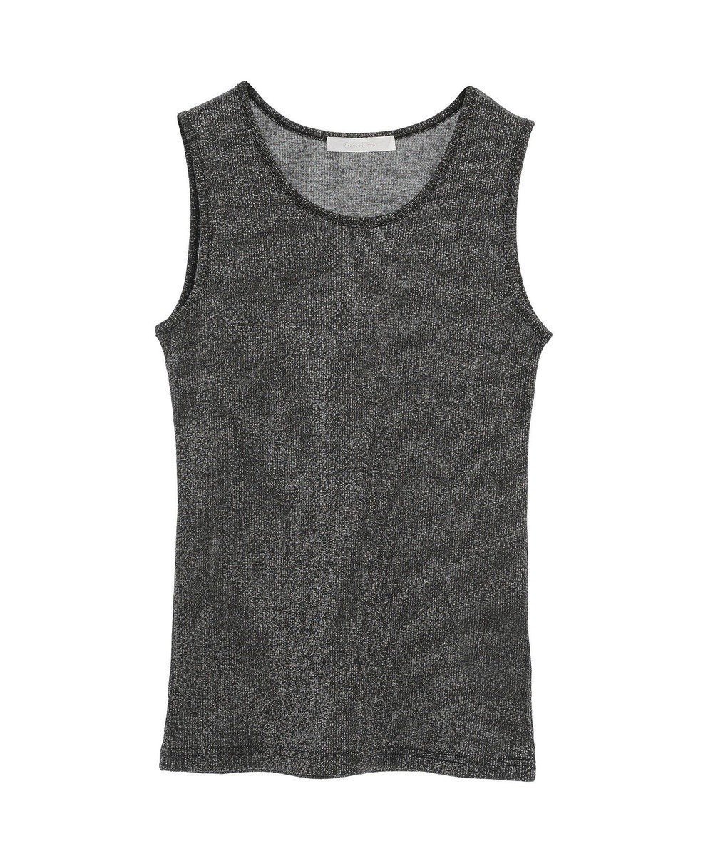 【グリーンパークス/Green Parks】の・Petit Fleur ラメリブタンクトップ インテリア・キッズ・メンズ・レディースファッション・服の通販 founy(ファニー) 　ファッション　Fashion　レディースファッション　WOMEN　トップス・カットソー　Tops/Tshirt　おすすめ　Recommend　インナー　Inner　タンク　Tank　フィット　Fit　ポケット　Pocket　夏　Summer　春　Spring　S/S・春夏　Ss・Spring/Summer　Black|ID: prp329100004483664 ipo3291000000031783613