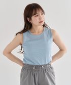 【グリーンパークス/Green Parks】の・Petit Fleur ラメリブタンクトップ Blue|ID: prp329100004483664 ipo3291000000031783619