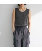 【グリーンパークス/Green Parks】の・Petit Fleur ラメリブタンクトップ Black|ID: prp329100004483664 ipo3291000000032479389