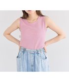【グリーンパークス/Green Parks】の・Petit Fleur ラメリブタンクトップ Pink|ID: prp329100004483664 ipo3291000000032479390