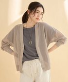 【エニィファム/any FAM】の【アンチピリング】メッシュVネックニットカーディガン サンドベージュ|ID: prp329100004483685 ipo3291000000031607861