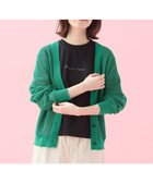 【エニィファム/any FAM】の【アンチピリング】メッシュVネックニットカーディガン グリーン|ID: prp329100004483685 ipo3291000000033641001