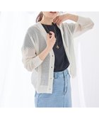 【エニー/ANY】のメッシュVネックニットカーディガン 人気、トレンドファッション・服の通販 founy(ファニー) ファッション Fashion レディースファッション Fashion for Women トップス・カットソー Cut & Sew Tops ニット Knit Tops & Sweaters カーディガン・羽織り Layered Style Cardigans Vネックトップス V-Neck Tops / V-Cut Neckline Shirts おすすめ Recommended / Our Picks インナー Innerwear カーディガン Cardigan, Knitwear デニム Denim, Jeans Material メッシュ Mesh, Net Fabric 夏 Summer 春 Spring S/S・春夏 SS, Spring/Summer, Warm Season thumbnail エクリュ|ID: prp329100004483685 ipo3291000000035395013