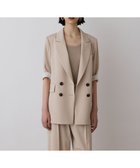 【グレース コンチネンタル/GRACE CONTINENTAL】のスラブストレッチテーラージャケット ベージュ|ID: prp329100004483710 ipo3291000000033512937