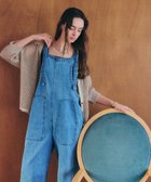 【イェッカ ヴェッカ/YECCA VECCA】の綿麻デニムサロペット Light Indigo|ID: prp329100004484038 ipo3291000000031609756