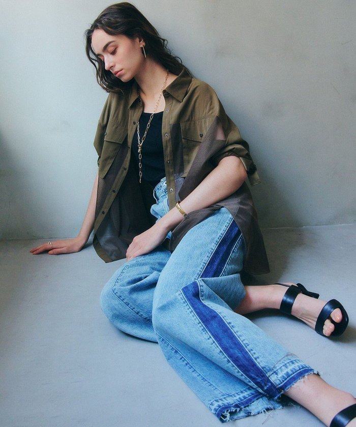 【イェッカ ヴェッカ/YECCA VECCA】の綿麻ラインバギーデニム インテリア・キッズ・メンズ・レディースファッション・服の通販 founy(ファニー) https://founy.com/ ファッション Fashion レディースファッション WOMEN パンツ Pants デニムパンツ Denim Pants おすすめ Recommend インディゴ Indigo ケミカル Chemical デニム Denim ポケット Pocket 人気 Popularity 夏 Summer 春 Spring S/S・春夏 Ss・Spring/Summer |ID: prp329100004484042 ipo3291000000032040295