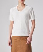 【ポール スミス/Paul Smith】の【洗える】アイレット スキッパー ニット ホワイト|ID: prp329100004484060 ipo3291000000033218060