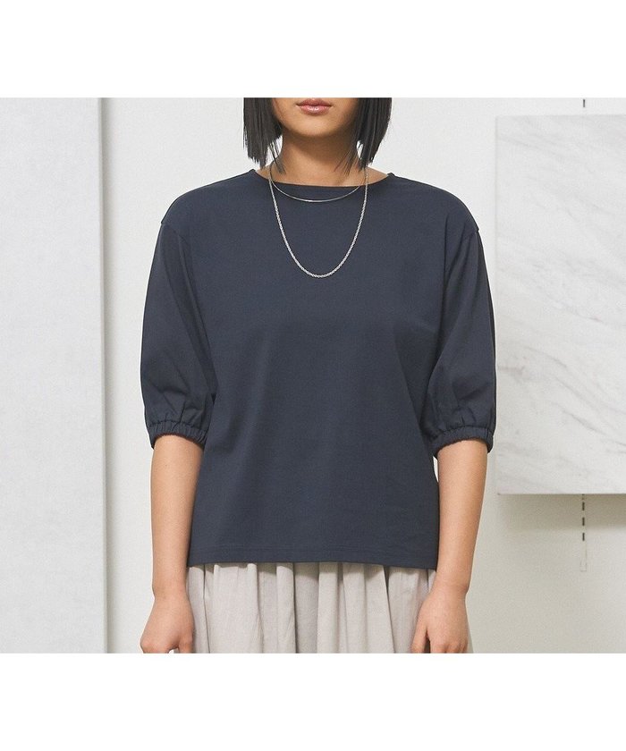 【ジェイプレスヨークストリート/J.PRESS YORK STREET】の【WOMEN】ツイストスリーブジャージ プルオーバー インテリア・キッズ・メンズ・レディースファッション・服の通販 founy(ファニー) https://founy.com/ ファッション Fashion レディースファッション Ladies' Fashion Online トップス・カットソー Tops/Tshirt シャツ/ブラウス Shirts/Blouses ロング / Tシャツ T-Shirts プルオーバー Pullover カットソー Cut and Sewn 春 Spring カットソー Cut And Sew ジャージ Jersey バランス Balance リボン Ribbon S/S・春夏 Ss・Spring/Summer おすすめ Recommend 夏 Summer エレガント 上品 Elegant |ID: prp329100004484062 ipo3291000000032678496