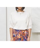 【ジェイプレスヨークストリート/J.PRESS YORK STREET】の【WOMEN】ツイストスリーブジャージ プルオーバー ホワイト系|ID: prp329100004484062 ipo3291000000032678500