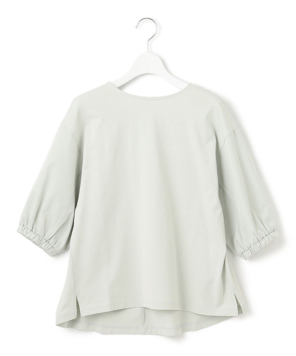 【ジェイプレスヨークストリート/J.PRESS YORK STREET】の【WOMEN】ツイストスリーブジャージ プルオーバー インテリア・キッズ・メンズ・レディースファッション・服の通販 founy(ファニー) 　ファッション　Fashion　レディースファッション　Ladies' Fashion Online　トップス・カットソー　Tops/Tshirt　シャツ/ブラウス　Shirts/Blouses　ロング / Tシャツ　T-Shirts　プルオーバー　Pullover　カットソー　Cut and Sewn　春　Spring　カットソー　Cut And Sew　ジャージ　Jersey　バランス　Balance　リボン　Ribbon　S/S・春夏　Ss・Spring/Summer　おすすめ　Recommend　夏　Summer　エレガント 上品　Elegant　ライトグリーン系|ID: prp329100004484062 ipo3291000000032678505