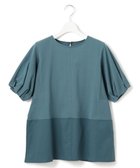 【ジェイプレスヨークストリート/J.PRESS YORK STREET】の【WOMEN】ファブリックヘムジャージ プルオーバー ピーコックグリーン系|ID: prp329100004484065 ipo3291000000032659860