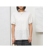 【ジェイプレスヨークストリート/J.PRESS YORK STREET】の【WOMEN】ファブリックヘムジャージ プルオーバー ホワイト系|ID: prp329100004484065 ipo3291000000033553469