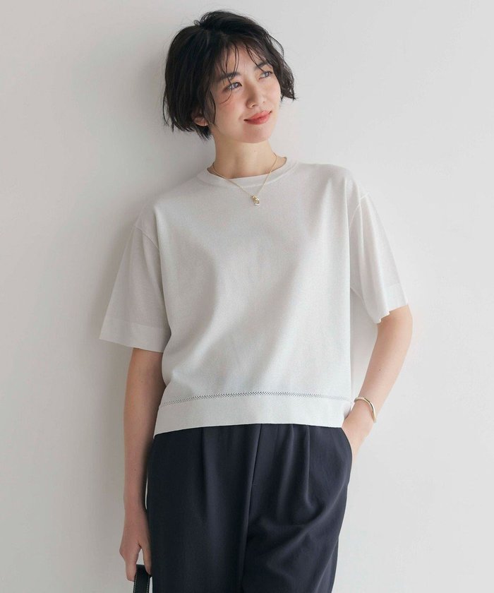 【ジェイ プレス/J.PRESS】の【洗える・抗菌防臭】LUREX ラメ ニットT インテリア・キッズ・メンズ・レディースファッション・服の通販 founy(ファニー) https://founy.com/ ファッション Fashion レディースファッション WOMEN トップス・カットソー Tops/Tshirt ニット Knit Tops エレガント 上品 Elegant シンプル Simple セーター Sweater タイトスカート Tight Skirt デニム Denim レーシー Lacey ワイド Wide 夏 Summer 抗菌 Antibacterial 春 Spring S/S・春夏 Ss・Spring/Summer 洗える Washable |ID: prp329100004484128 ipo3291000000031854463