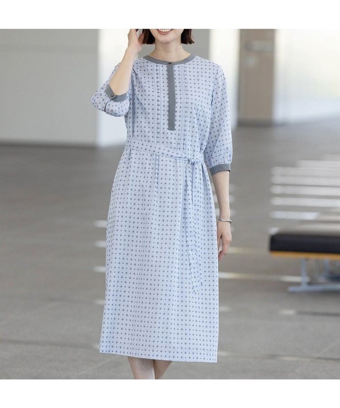 【ジェイ プレス/J.PRESS】の【洗える】ジオメトリックプリント ワンピース インテリア・キッズ・メンズ・レディースファッション・服の通販 founy(ファニー) https://founy.com/ ファッション Fashion レディースファッション Fashion for Women ワンピース Dresses ウォッシャブル Machine Washable 春 Spring 洗える Machine Washable カフス Cuff Design カーディガン Cardigan, Knitwear クラシカル Classical, Vintage-Inspired ジャケット Jacket, Outerwear フロント Front, Front Design プリント Print, Printed Pattern 無地 Plain, Solid Color リラックス Relax, Relaxed Fit S/S・春夏 SS, Spring/Summer, Warm Season 夏 Summer エレガント 上品 Elegant |ID: prp329100004484133 ipo3291000000032650465