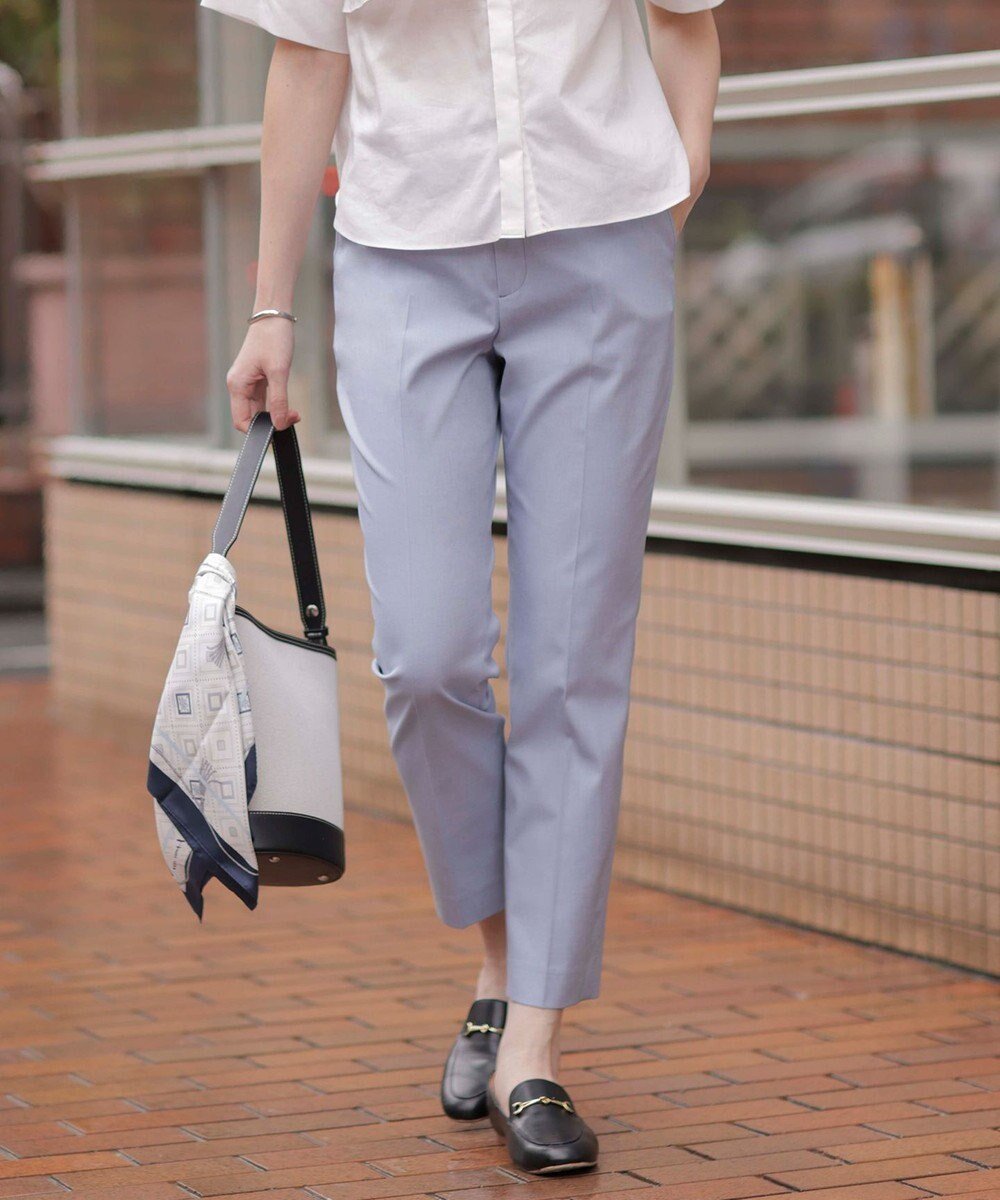 【ジェイ プレス/J.PRESS】の【セットアップ対応・洗える・撥水】コットンFITTY テーパード パンツ インテリア・キッズ・メンズ・レディースファッション・服の通販 founy(ファニー) 　ファッション　Fashion　レディースファッション　Fashion for Women　セットアップ　Matching Sets　レディースパンツ・ボトムス　Pants & Trousers / Bottoms　ウォッシャブル　Machine Washable　春　Spring　洗える　Machine Washable　シンプル　Simple, Minimal　ジャケット　Jacket, Outerwear　セットアップ　Set-Up, Coordinated Outfit　センター　Center, Center Line　テーパード　Tapered, Tapered Pants　定番　Standard, Basic Item　人気　Popular, Best Seller　リラックス　Relax, Relaxed Fit　S/S・春夏　SS, Spring/Summer, Warm Season　夏　Summer　エレガント 上品　Elegant　セレモニー　Ceremony　ビジネス 仕事 通勤　Business / Work / Commuting　サックス系|ID: prp329100004484135 ipo3291000000036299640
