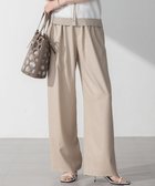【23区/NIJYUSANKU】の【接触冷感/UVカット/洗える】ドライスラブストレッチ ワイド パンツ ベージュ系|ID: prp329100004484147 ipo3291000000031610355