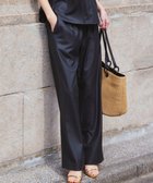 【23区/NIJYUSANKU】の【接触冷感/UVカット/洗える】ドライスラブストレッチ ワイド パンツ ダークネイビー系|ID: prp329100004484147 ipo3291000000035642793