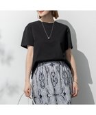 【23区/NIJYUSANKU】の【洗える】ハイエンド クルーネック Tシャツ ブラック系|ID:prp329100004484156