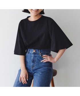 【23区/NIJYUSANKU】の【洗える】ハイエンド フレアスリーブ Tシャツ 人気、トレンドファッション・服の通販 founy(ファニー) ファッション Fashion レディースファッション WOMEN トップス・カットソー Tops/Tshirt シャツ/ブラウス Shirts/Blouses ロング / Tシャツ T-Shirts カットソー Cut and Sewn 春 Spring 洗える Washable カットソー Cut And Sew シルケット Mercerization ストレッチ Stretch スリーブ Sleeve ダメージ Damage なめらか Smooth バランス Balance フレア Flare プリント Print ボトム Bottom ワイド Wide S/S・春夏 Ss・Spring/Summer 夏 Summer 2025年 2025 2025春夏・S/S Ss,Spring/Summer,2025 |ID:prp329100004484160