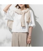 【23区/NIJYUSANKU】の【洗える】ハイエンド フレアスリーブ Tシャツ ホワイト系|ID:prp329100004484160