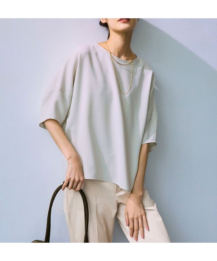 【23区/NIJYUSANKU】の【吸水速乾/UVカット/接触冷感】ストレッチジョーゼット ランタンスリーブ カットソー インテリア・キッズ・メンズ・レディースファッション・服の通販 founy(ファニー) https://founy.com/ ファッション Fashion レディースファッション Ladies' Fashion Online トップス・カットソー Tops/Tshirt シャツ/ブラウス Shirts/Blouses ロング / Tシャツ T-Shirts カットソー Cut and Sewn 春 Spring カットソー Cut And Sew 吸水 Water Absorption ジョーゼット Georgette ストレッチ Stretch スリーブ Sleeve セットアップ Set Up ワイド Wide S/S・春夏 Ss・Spring/Summer 夏 Summer エレガント 上品 Elegant 2025年 2025 2025春夏・S/S Ss,Spring/Summer,2025 |ID: prp329100004484164 ipo3291000000032605209