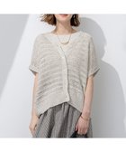 【23区/NIJYUSANKU】の【洗える】テープミックススカシ ドルマン ニットベスト ベージュ系|ID:prp329100004484174