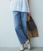 【23区/NIJYUSANKU】の【Oggi6月号掲載/接触冷感】23区DENIM サマー タック ワイド パンツ スカイブルー系|ID: prp329100004484188 ipo3291000000032289400