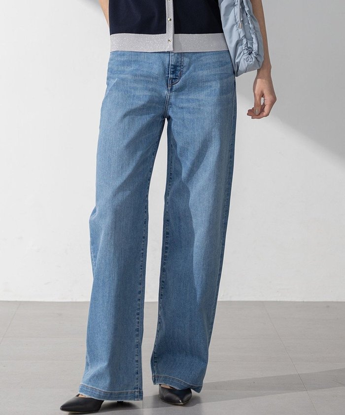 【23区/NIJYUSANKU】の【接触冷感】23区DENIM サマー ストレート ワイド パンツ インテリア・キッズ・メンズ・レディースファッション・服の通販 founy(ファニー) https://founy.com/ ファッション Fashion レディースファッション WOMEN パンツ Pants デニムパンツ Denim Pants インディゴ Indigo 春 Spring サマー Summer ストレッチ Stretch ストレート Straight デニム Denim プリント Print ベーシック Basic ポケット Pocket ランダム Random ワイド Wide S/S・春夏 Ss・Spring/Summer 日本製 Made In Japan 夏 Summer 2025年 2025 2025春夏・S/S Ss,Spring/Summer,2025 |ID: prp329100004484192 ipo3291000000032057575