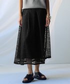 【23区/NIJYUSANKU】の【洗える】Broche チェックレース スカート ブラック系|ID: prp329100004484199 ipo3291000000031610579