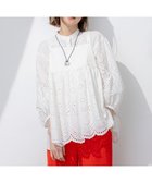 【23区/NIJYUSANKU】の【洗える】コットンエンブロイダリー キャミソール ホワイト系|ID: prp329100004484213 ipo3291000000031610653