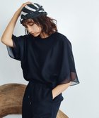 【アイシービー/iCB】の【UVケア・接触冷感・速乾・洗える】 FluidBackSatin シアーコンビブラウス 人気、トレンドファッション・服の通販 founy(ファニー) ファッション Fashion レディースファッション Fashion for Women トップス・カットソー Cut & Sew Tops シャツ・ブラウス・オフィスカジュアル Elegant Blouses & Button-Ups 春 Spring 洗える Machine Washable コンビ Combo, Combination Style サテン Satin, Glossy Fabric シアー Sheer, See-Through シンプル Simple, Minimal スリーブ Sleeve, Long Sleeve / Short Sleeve なめらか Smooth, Silky Texture 人気 Popular, Best Seller ワイド Wide, Wide Fit S/S・春夏 SS, Spring/Summer, Warm Season 夏 Summer 2025年 2025 2025春夏・S/S Spring/Summer 2025 SS25 thumbnail ネイビー系|ID: prp329100004484276 ipo3291000000033616945